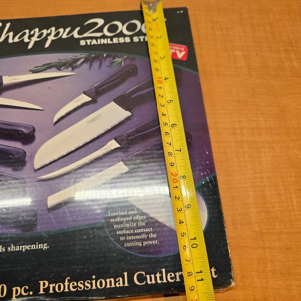 Shappu 2000 10pc Professional Cutlery‎ Set Stainless Steel Sealed Vtg 1998 New